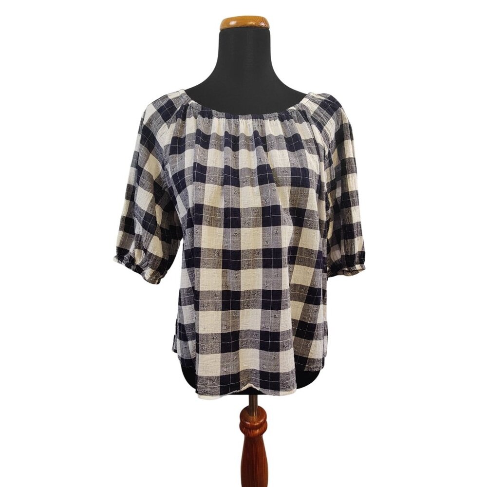 NWOT Universal Thread Women's Picnic Gingham Plaid Top Size L